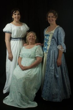 Emily, Bron and Lauren at the Jane Austen Festival