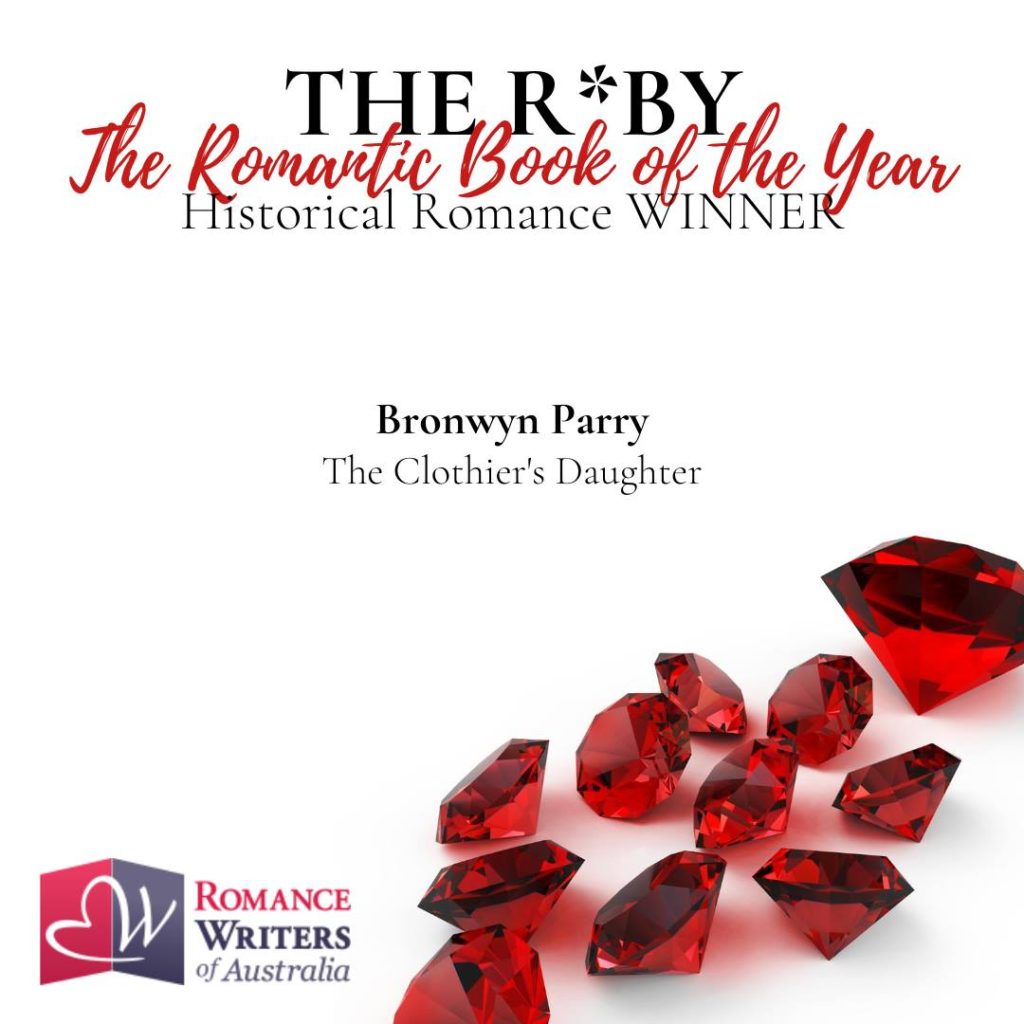 The Romantic Book of the Year Historical Romance Winner - Bronwyn Parry, The Cothier's Daughter